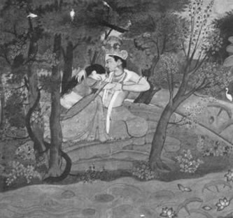 Radha and Krishna in the Grove