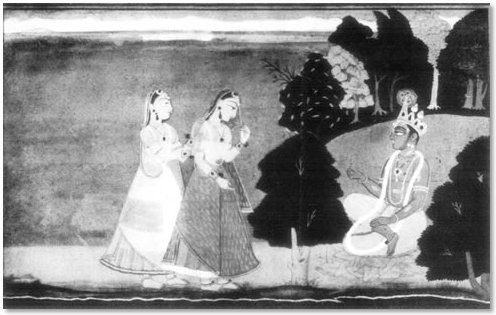 The last Tryst - Indian Art Depicting the Loves of Krishna